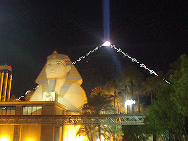 Luxor's pyramid