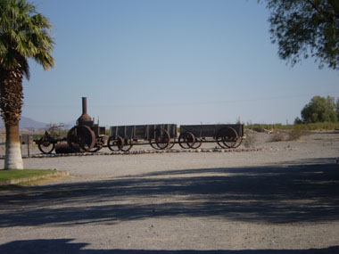 Old train in Furnace Creek