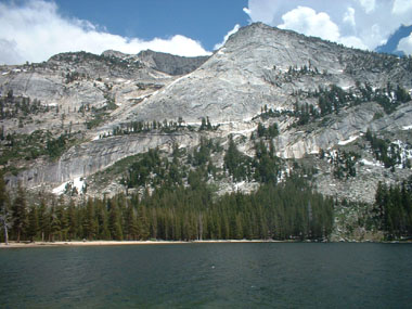 Lake between mountains