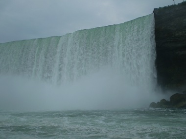 Under the Falls in the Maid of the mist