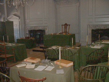 Room at Independence Hall