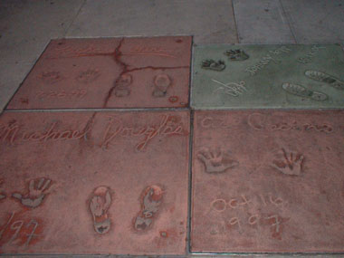 Celebrity handprints