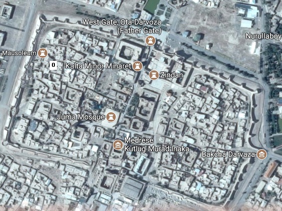 Mapa de Khiva