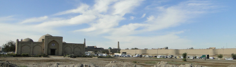 Vistas de Khiva fuera de la Ciudad Vieja