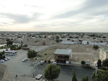 Vistas de Khiva desde Kulyan Ark