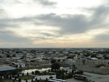 Vistas de Khiva desde Kulyan Ark