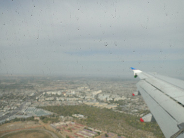 View of Tashkent from the sky
