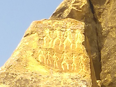 Petroglifo en el Parque Nacional del Gobustn
