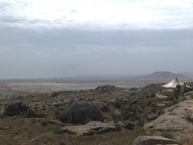 Vista desde el Parque Nacional del Gobustn