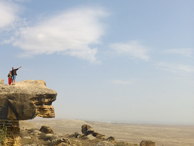 Vista del Parque Nacional del Gobustn