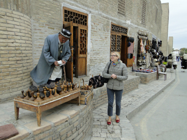Bazar en las calles de Bukhara