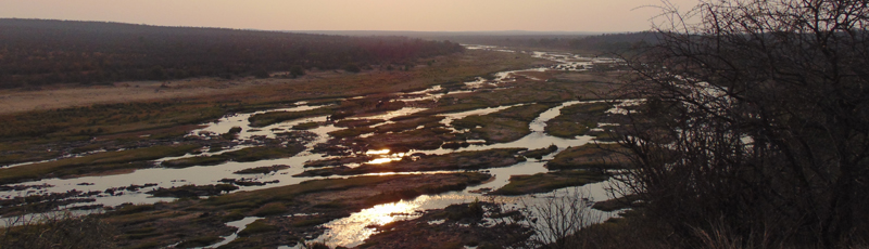 View of Olifants River at dusk
