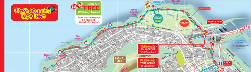 Sightseeing City Bus map