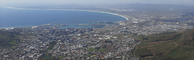 Cape Town view from Table Mountain
