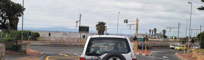 Joining M4 road in Fish Hoek