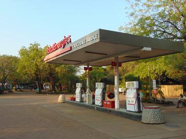 Gas station at Crocodile Bridge Camp