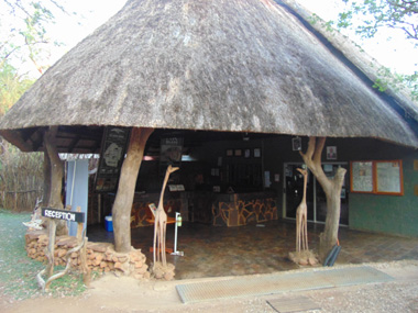 Reception hut at Ndlovu Camp