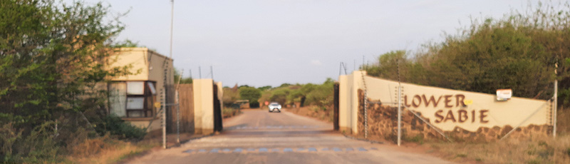 Lower Sabie Camp's gate